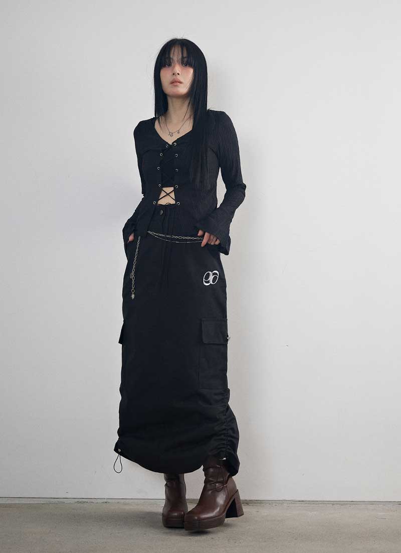 BOW CARGO SKIRT / 4.30 to be shipped sequentially